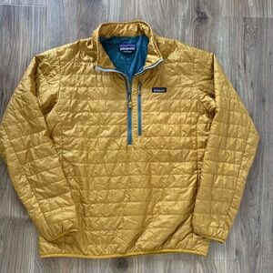 Men’s Patagonia XL Nano Puff Pullover Buckwheat Yellow